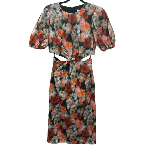 NWT J. Crew Cutout dress in Liberty Fabric Hazy Days Floral in Size 4 - Picture 3 of 4